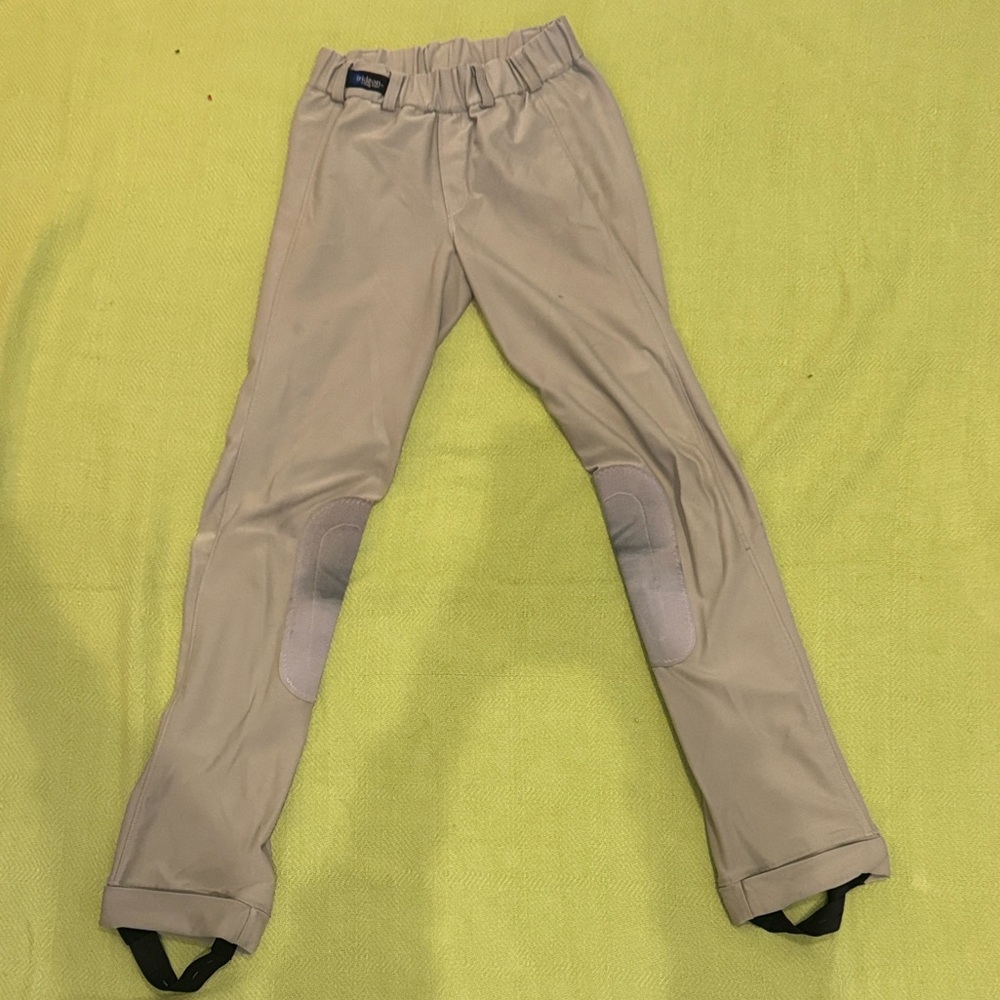 Tan Equestrian Riding Pants with Knee Patches